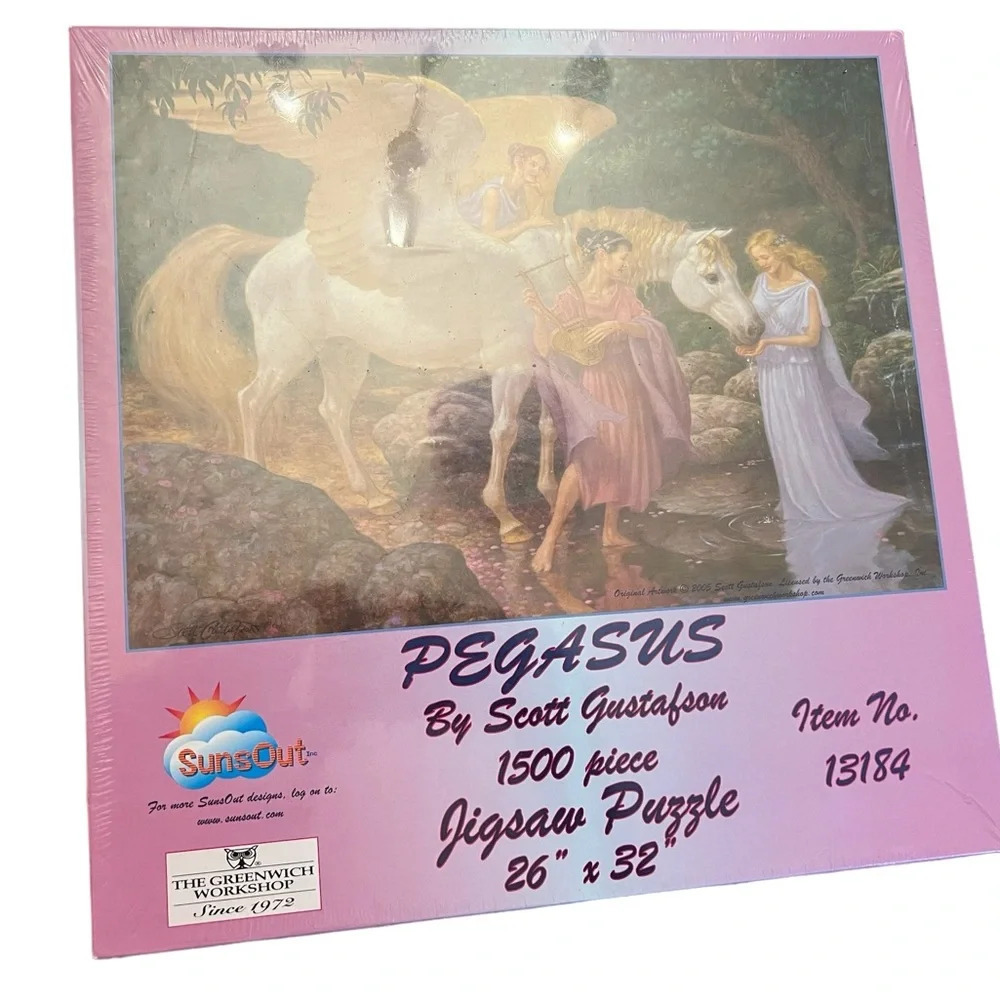SunsOut Pegasus jigsaw puzzle rare 1500pc 26x32” NEW SEALED
